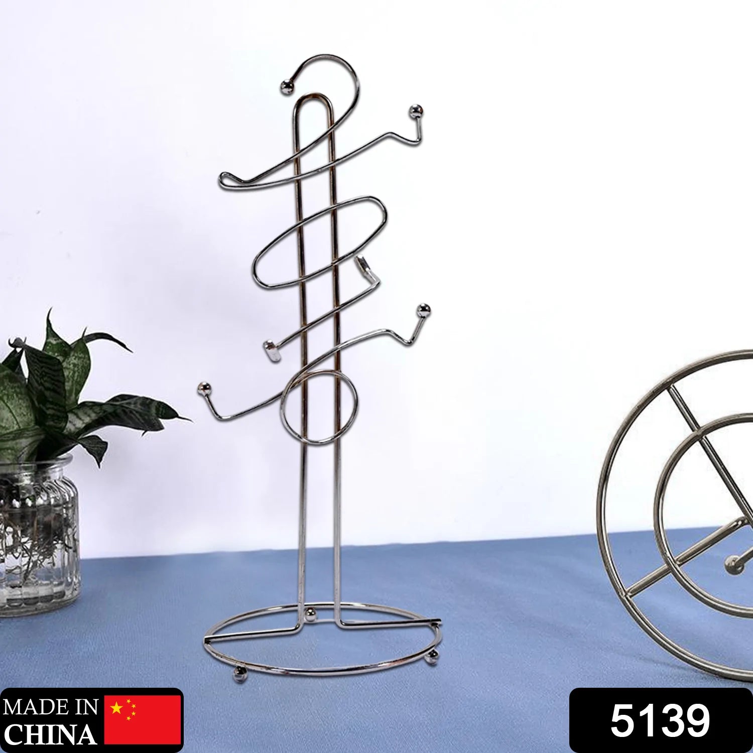 5139 Stainless Steel Coffee Mug Rack For Kitchen Use & Multiuse Rack DeoDap 5139 Stainless Steel Coffee Mug Rack For Kitchen Use & Multiuse Rack DeoDap